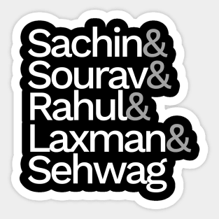 Indian Cricket Fan T-Shirt Sticker